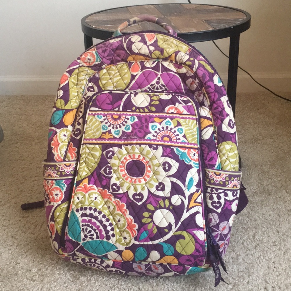 Vera Bradley Plum Crazy Laptop Backpack